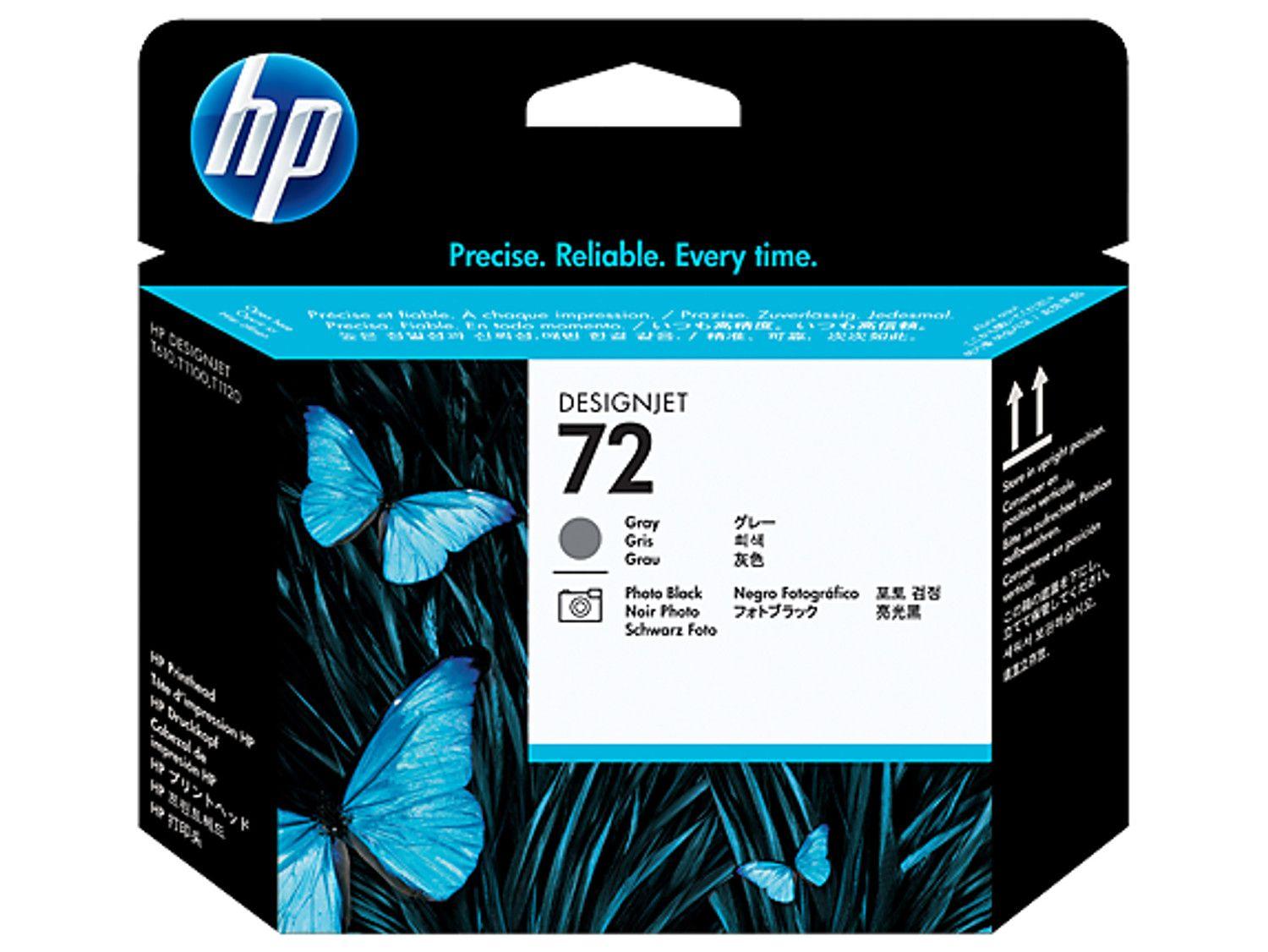 Cabeça de Impressão HP 72 C9380A (Preto Fotográfico e Cinzento)
