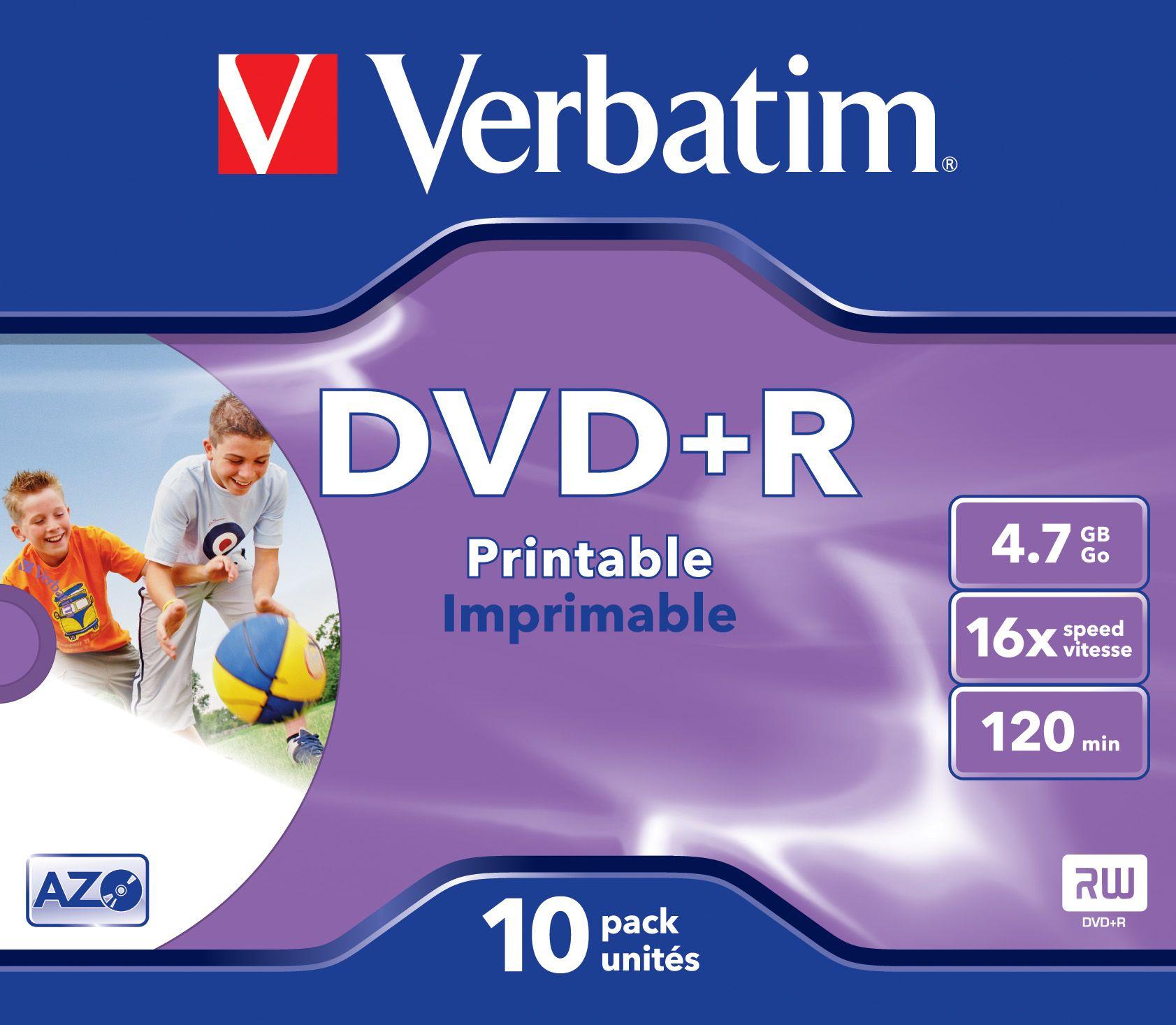DVD+R Imprimível VERBATIM 43508 (Pack de 10 - 4,7 GB - 16x) — miniatura 2