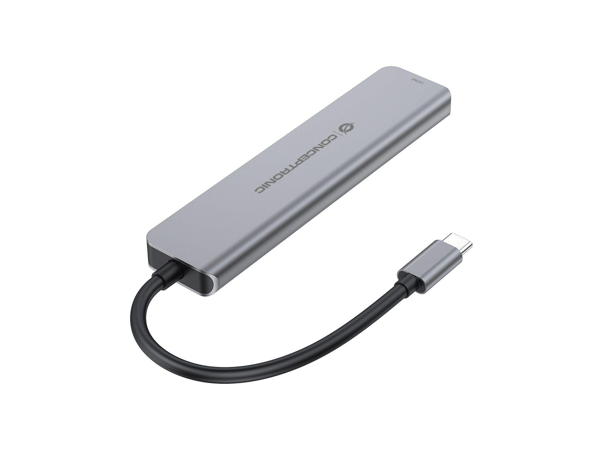 Dock USB-C CONCEPTRONIC DONN33G (0,25 m - Prateado) — miniatura 2