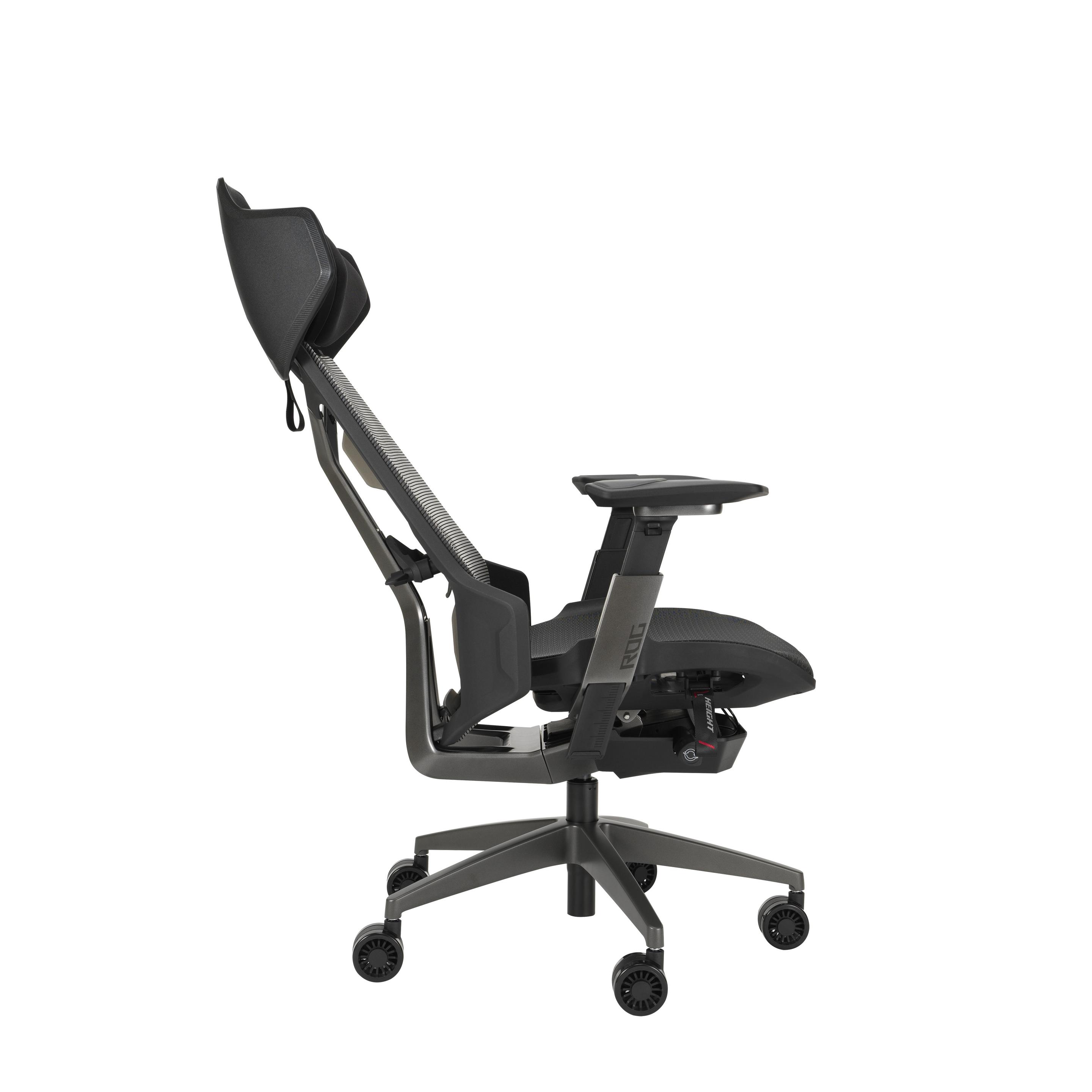 Cadeira Gaming ASUS ROG Destrier Ergo (150 kg - 10 cm - Assento em malha - Preto), miniatura 6