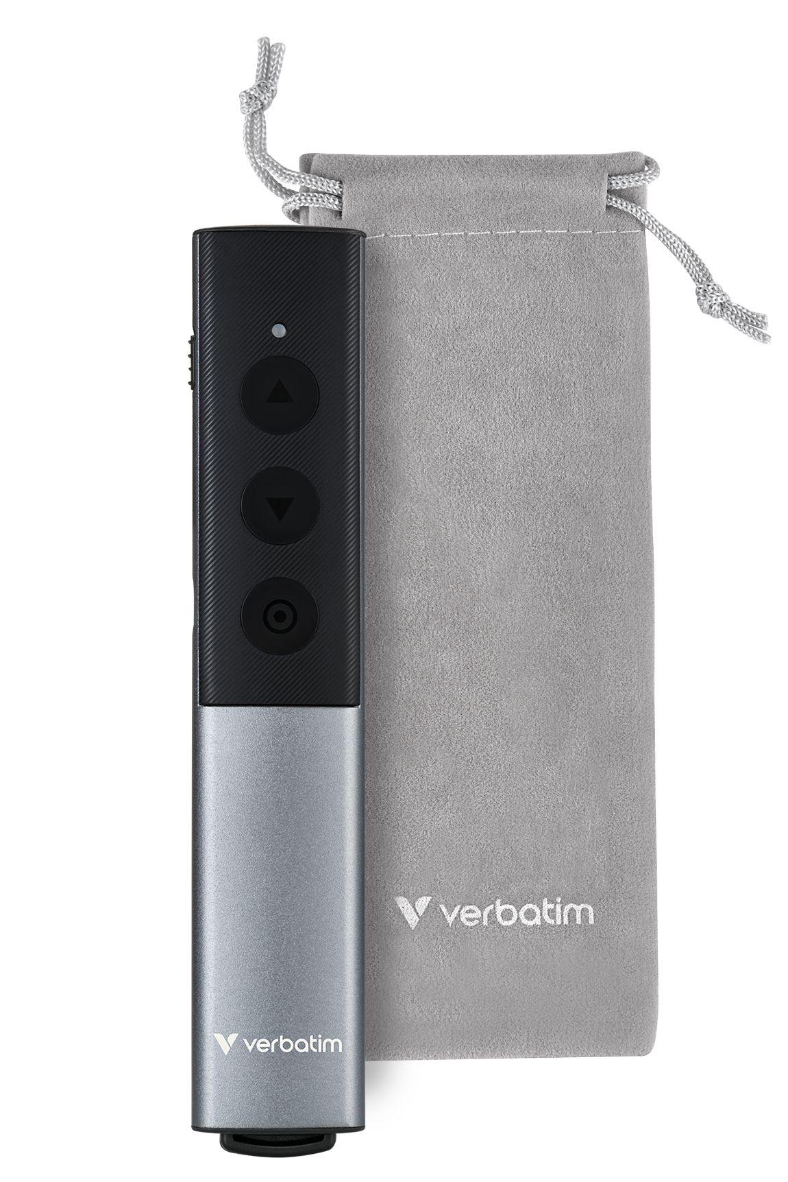 Apresentador Laser Sem Fios VERBATIM 32366 (RF - USB - Preto e Prateado) — miniatura 3