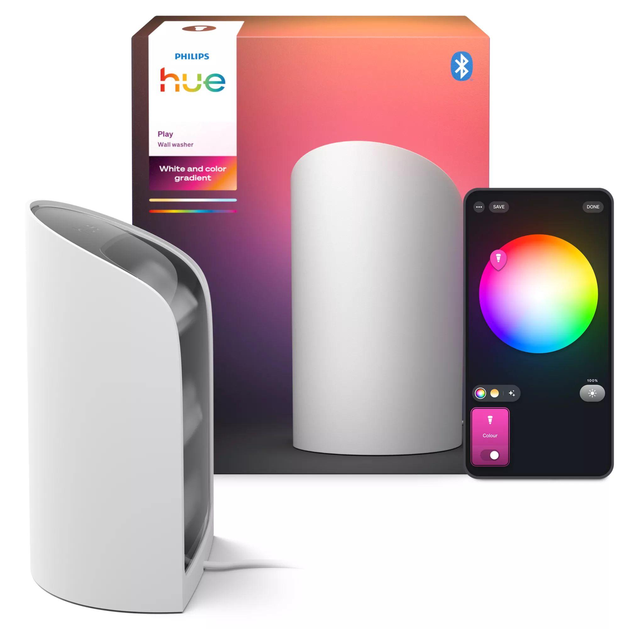 Candeeiro de Mesa Inteligente PHILIPS Hue Play Wall Washer (Bluetooth, Zigbee - Bluetooth/Zigbee - Branco), miniatura 4