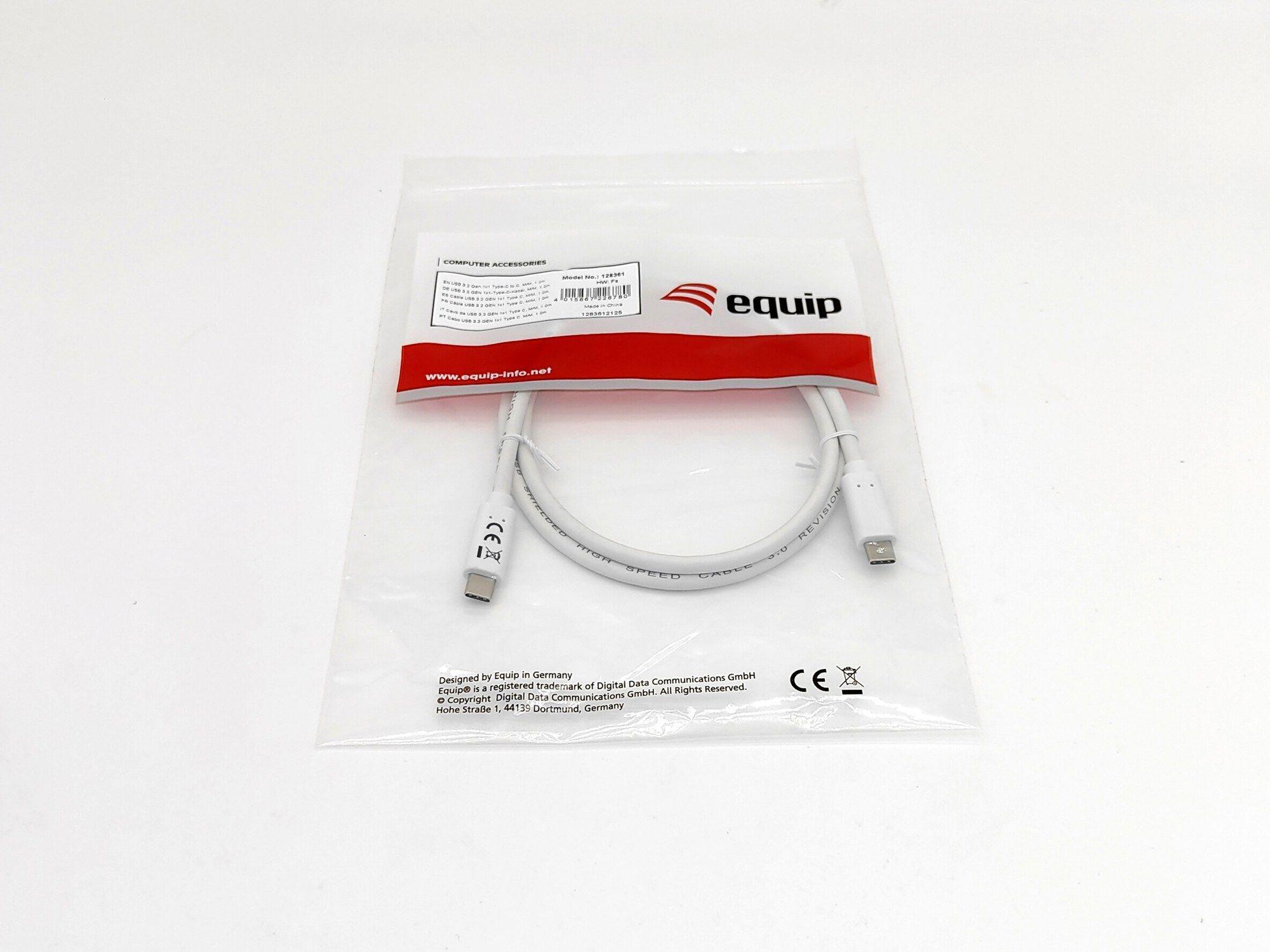Cabo USB-C EQUIP 128365 (0,5 m - USB-C - Branco) — miniatura 4