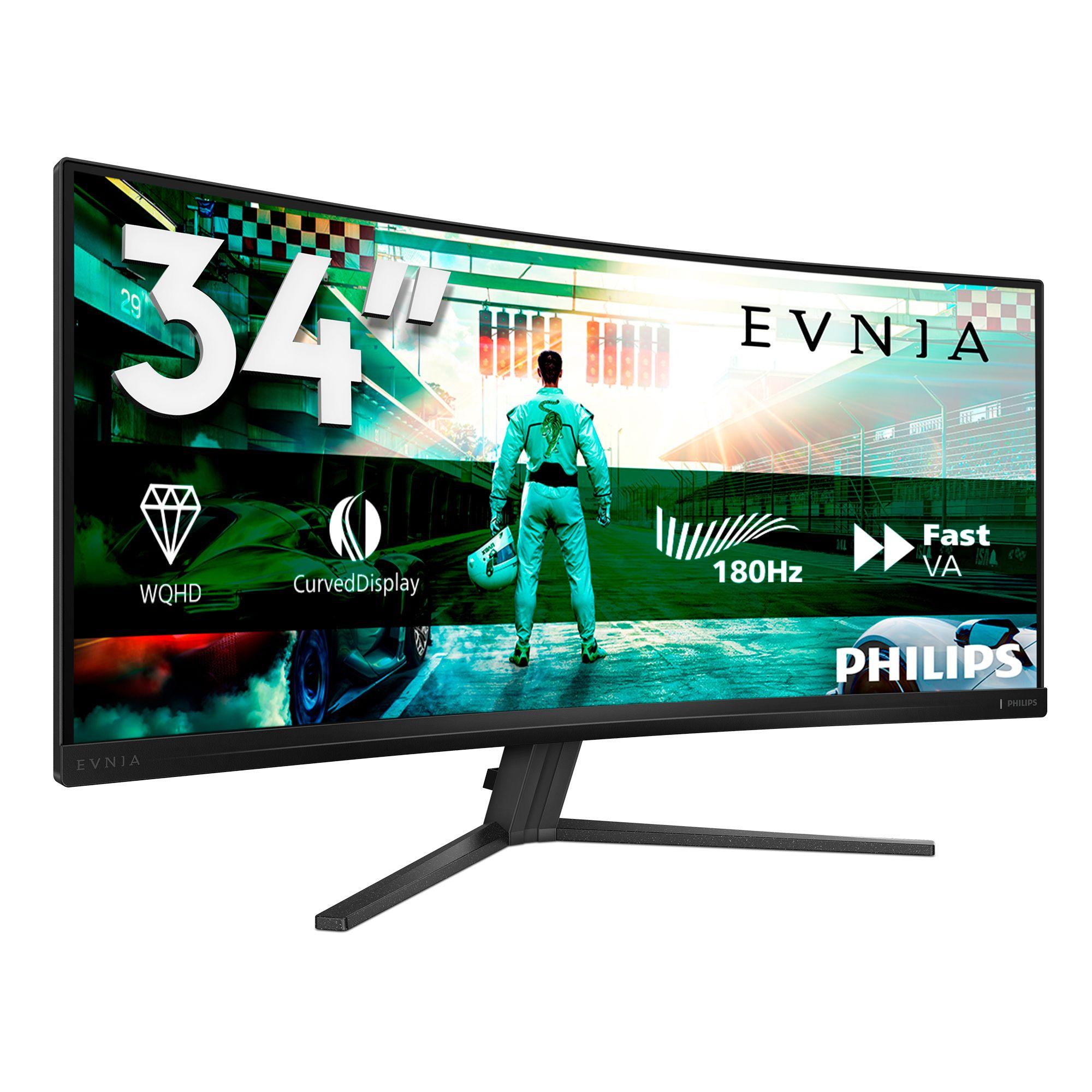 Monitor PHILIPS Evnia 34M2C3500L/00 (34" - Fast VA - 180 Hz - Preto) — miniatura 3