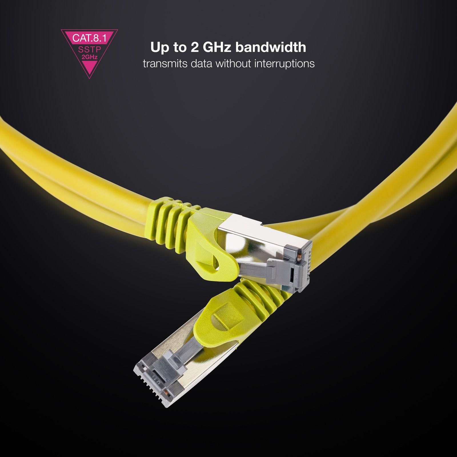 Cabo de Rede NANOCABLE 10.20.2000-L25-Y (0,25 m - RJ-45 - Amarelo), miniatura 4