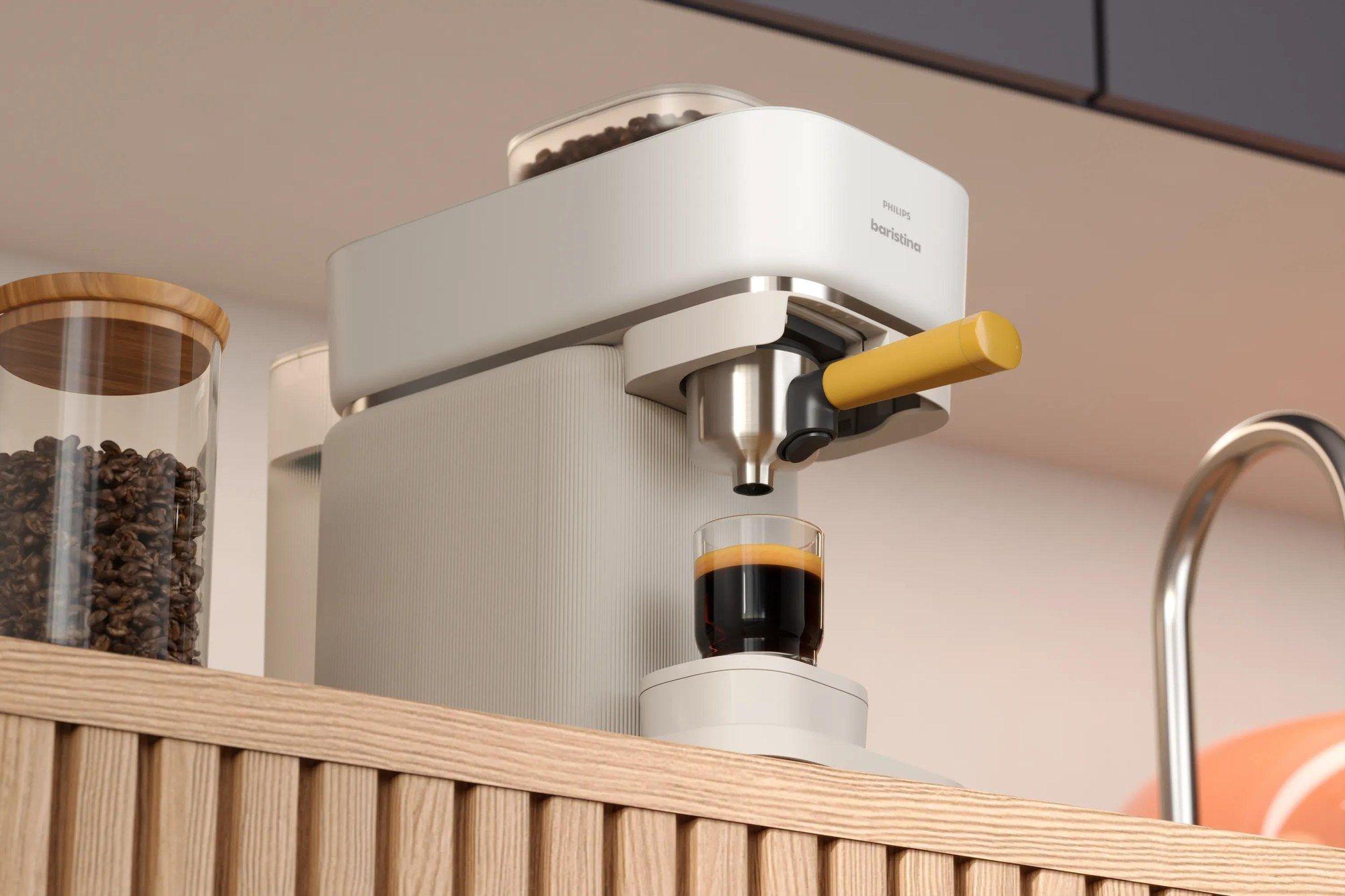 Máquina de Café Expresso PHILIPS Baristina BAR300/00 (Grãos de café - 1550 W - 16 bar - Branco), miniatura 7