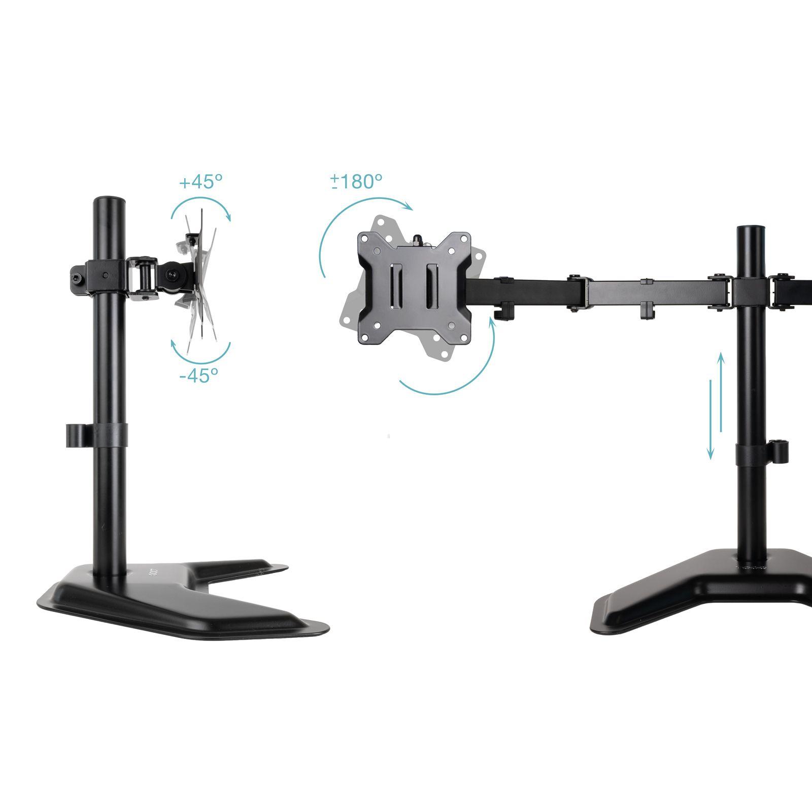 Suporte de Monitor TOOQ DB1702TN-B (2 Monitores 17-32" - Até 10 kg por Monitor - Preto), miniatura 3