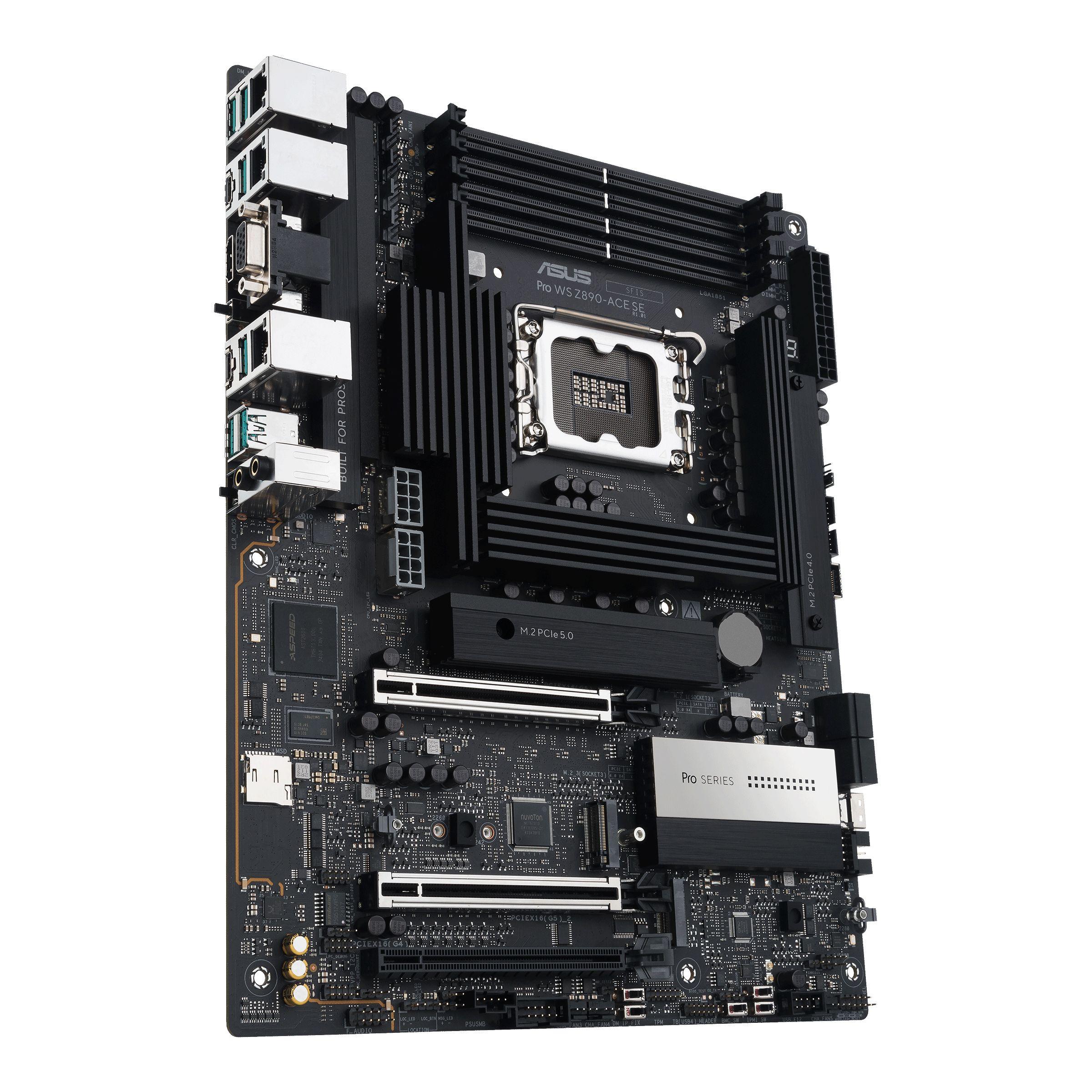 Motherboard ASUS PRO WS Z890-ACE SE (LGA 1851 (Socket V1) - Intel Core Ultra Série 2 - ATX - Preto), miniatura 5