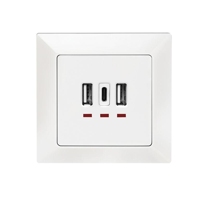 Tomada de Parede USB de Encastre LOGILINK PA0254 (Branco), miniatura 2