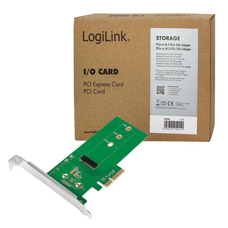 Placa Adaptadora PCIe para M.2 LOGILINK PC0084 (Verde), miniatura 4