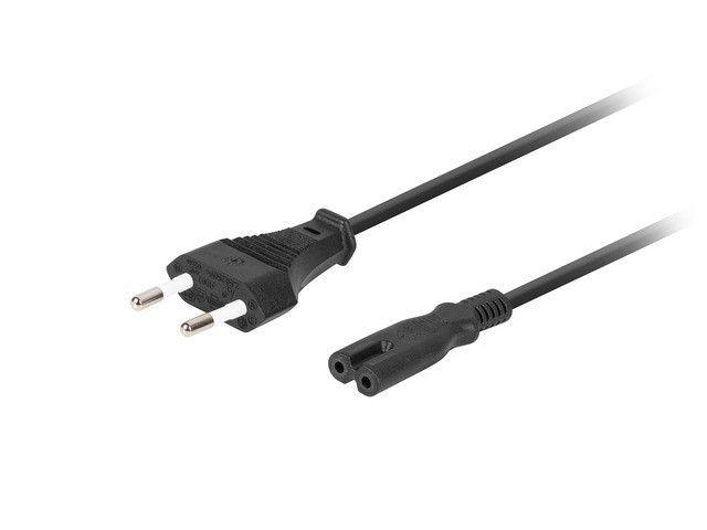 Cabo de Alimentação LANBERG CA-C7CA-10CC-0018-BK (1,8 m - CEE 7/16, macho - IEC 320 C7, fêmea, 2 pinos - Preto), miniatura 5