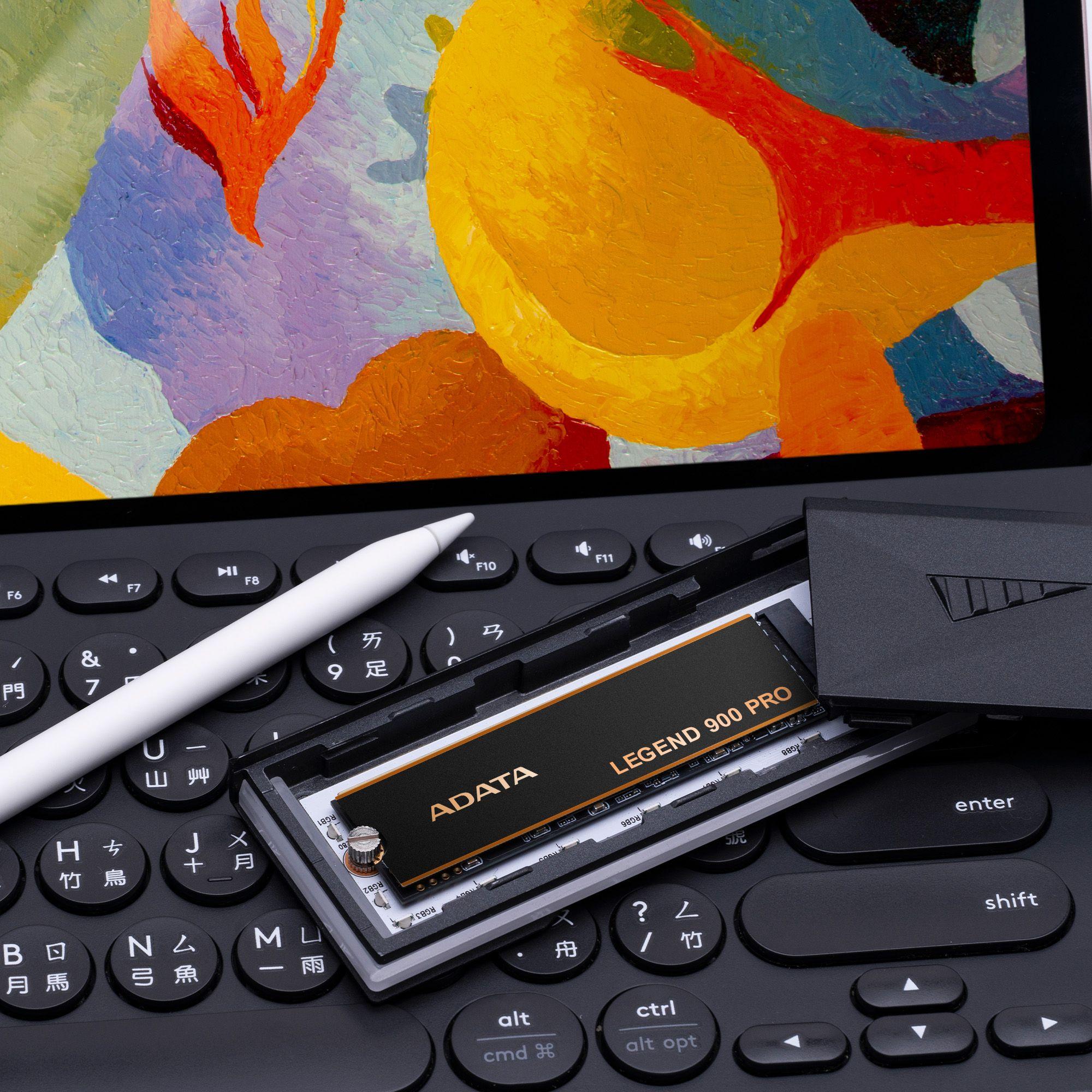 Disco SSD ADATA LEGEND 900 PRO (4 TB - M.2 2280 - PCIe 4.0 NVMe - Preto/Dourado) — miniatura 10