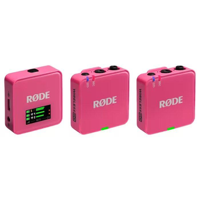 Microfone de Lapela RØDE Wireless GO (Gen 3) (Omnidirecional - 260 m - 3,5 mm - Rosa)
