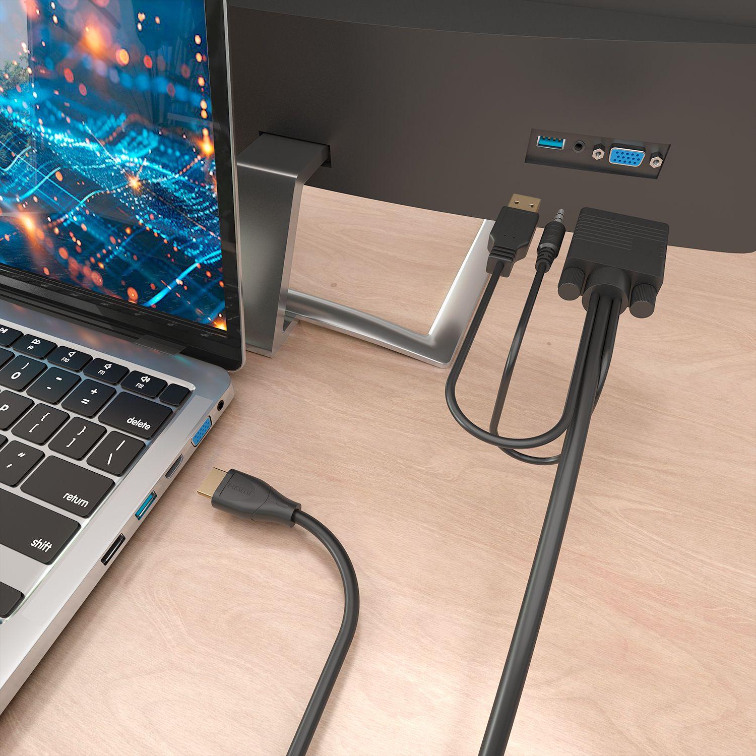 Cabo Conversor HDMI para VGA AISENS A122-1015 (2 m - HDMI Type A - Preto), miniatura 4