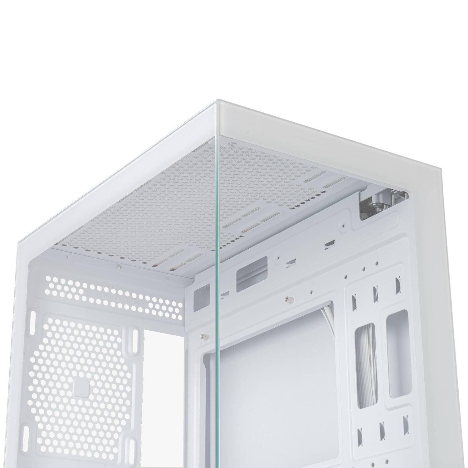 Caixa PC NOX Hummer Vision (ATX, micro ATX - Midi Tower - SPCC, vidro temperado - Branco) — miniatura 5