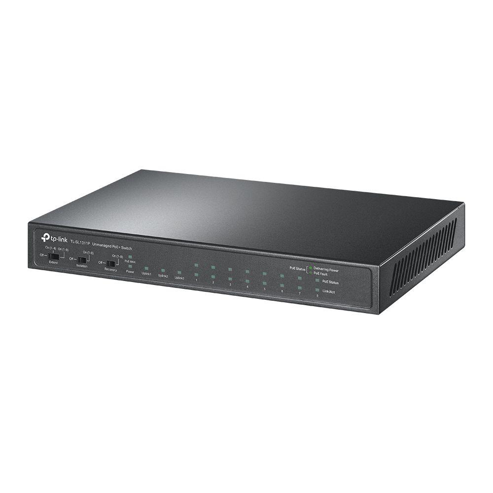 Switch de Rede TP-LINK TL-SL1311P (Fast Ethernet - 7,6 Gbit/s - Até 100 Mbps - Preto), imagem 1
