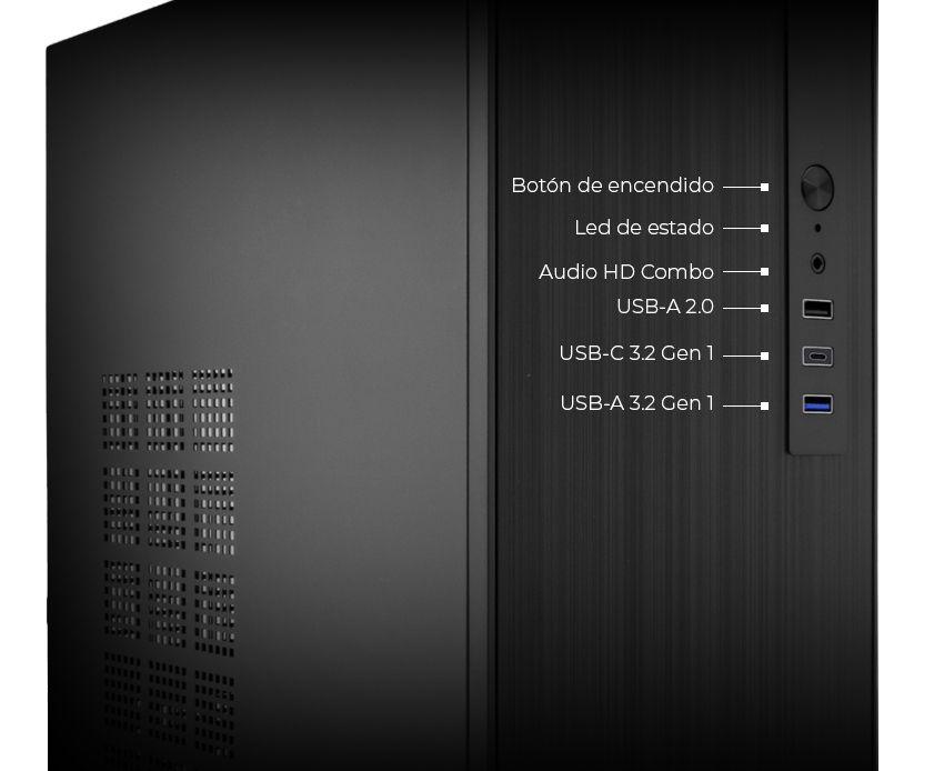 Caixa de Computador COOLBOX M460 (Micro ATX - Preto) — miniatura 4