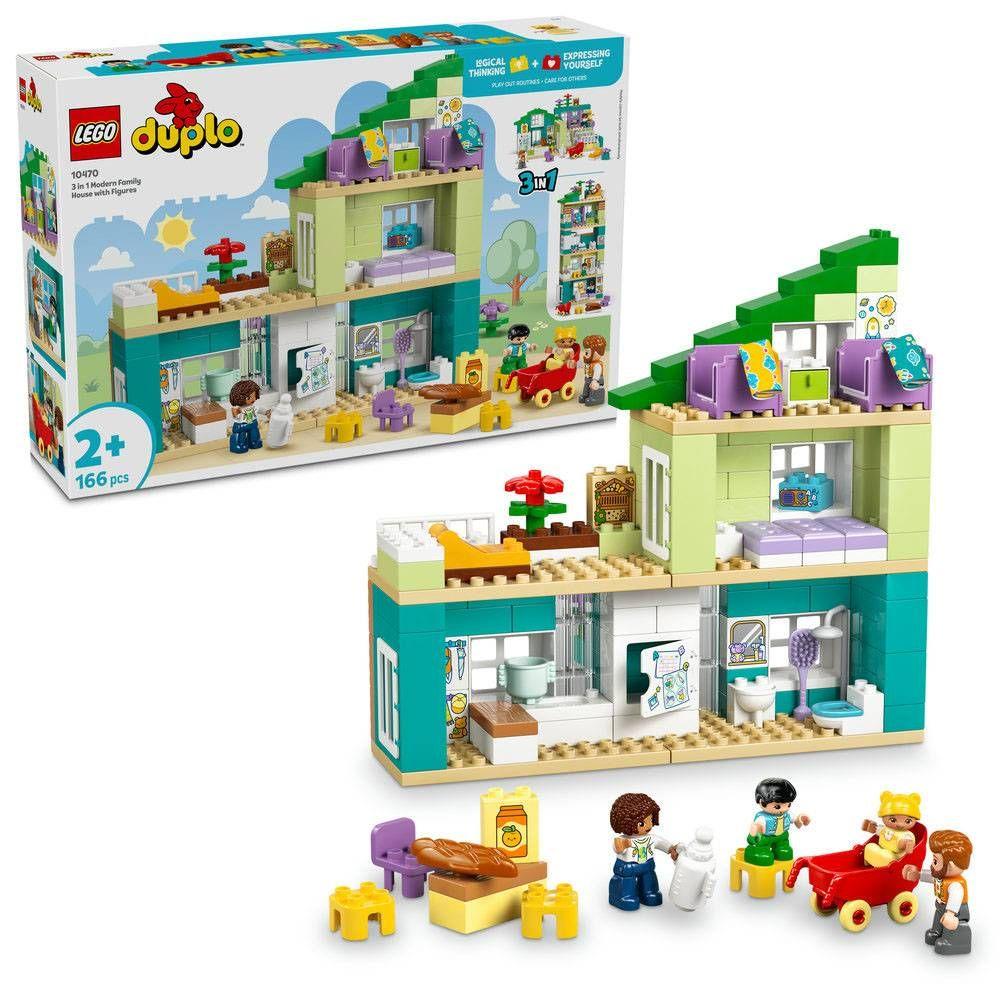 LEGO 10470 Duplo Casa de Família Moderna 3 em 1 com Figuras (2+ anos - 166 peças), miniatura 3