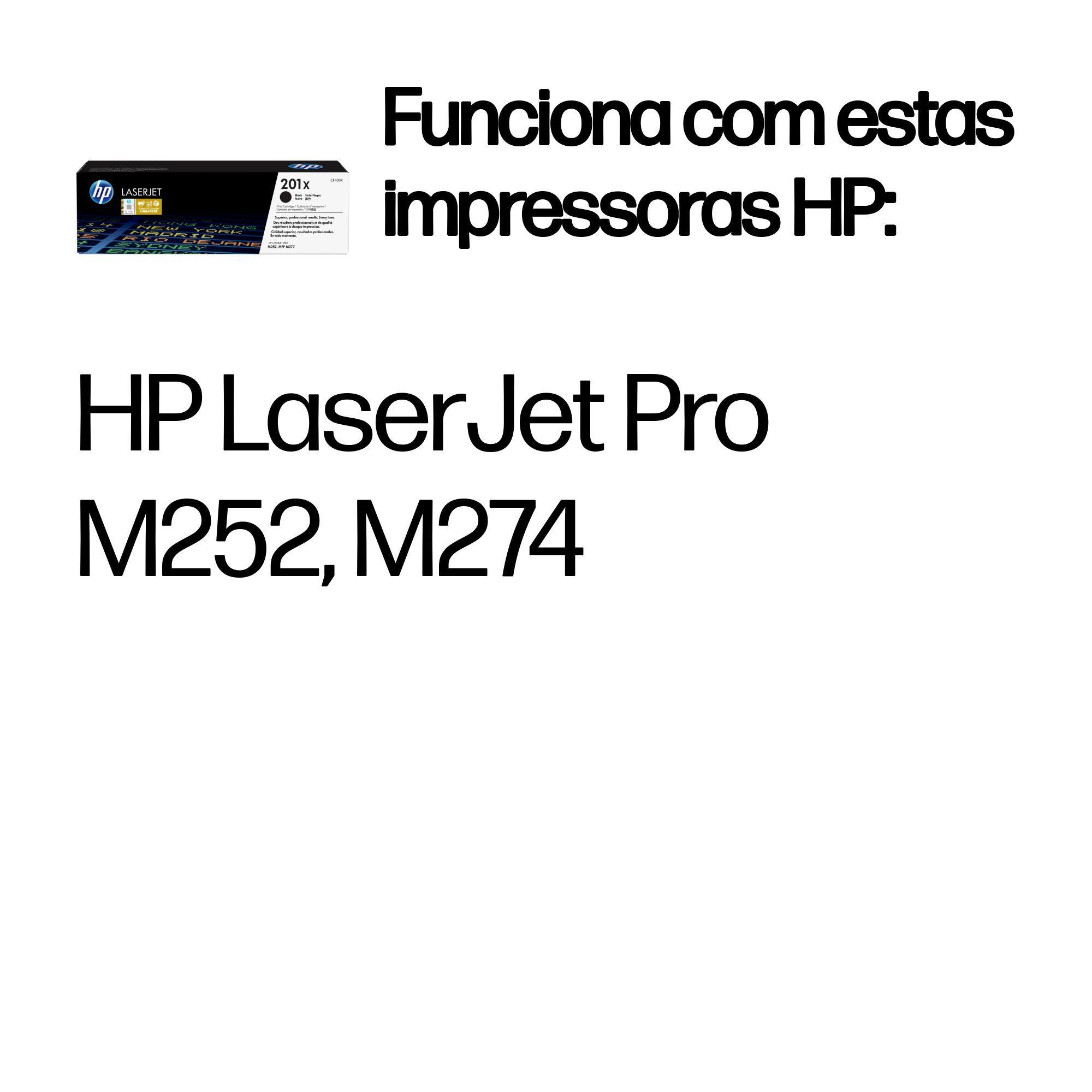 Toner HP 201X CF400X (2800 páginas - Preto) — miniatura 2