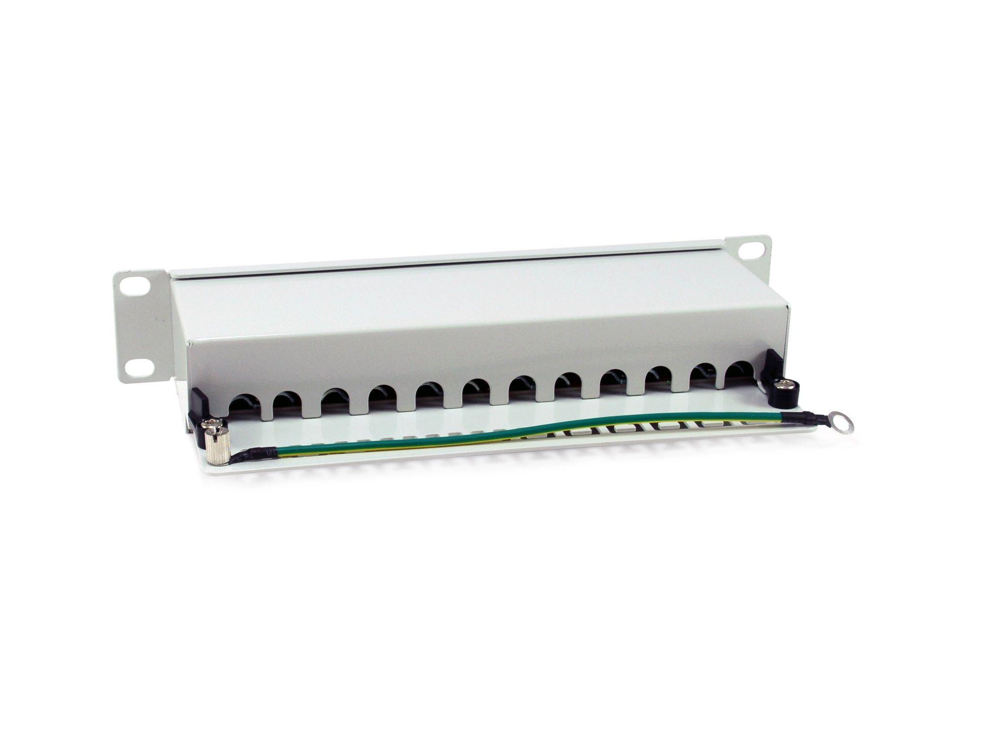 Patch Panel Blindado EQUIP 326523 (12 Portas RJ45 - Cat.6A - 10" - 1U - Cinzento Claro) — miniatura 2