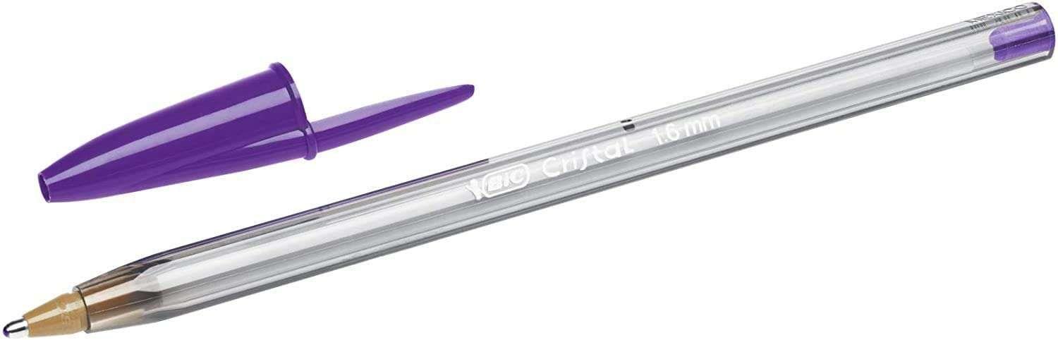 Caneta BIC Cristal Fun Large Fashion (Roxo)