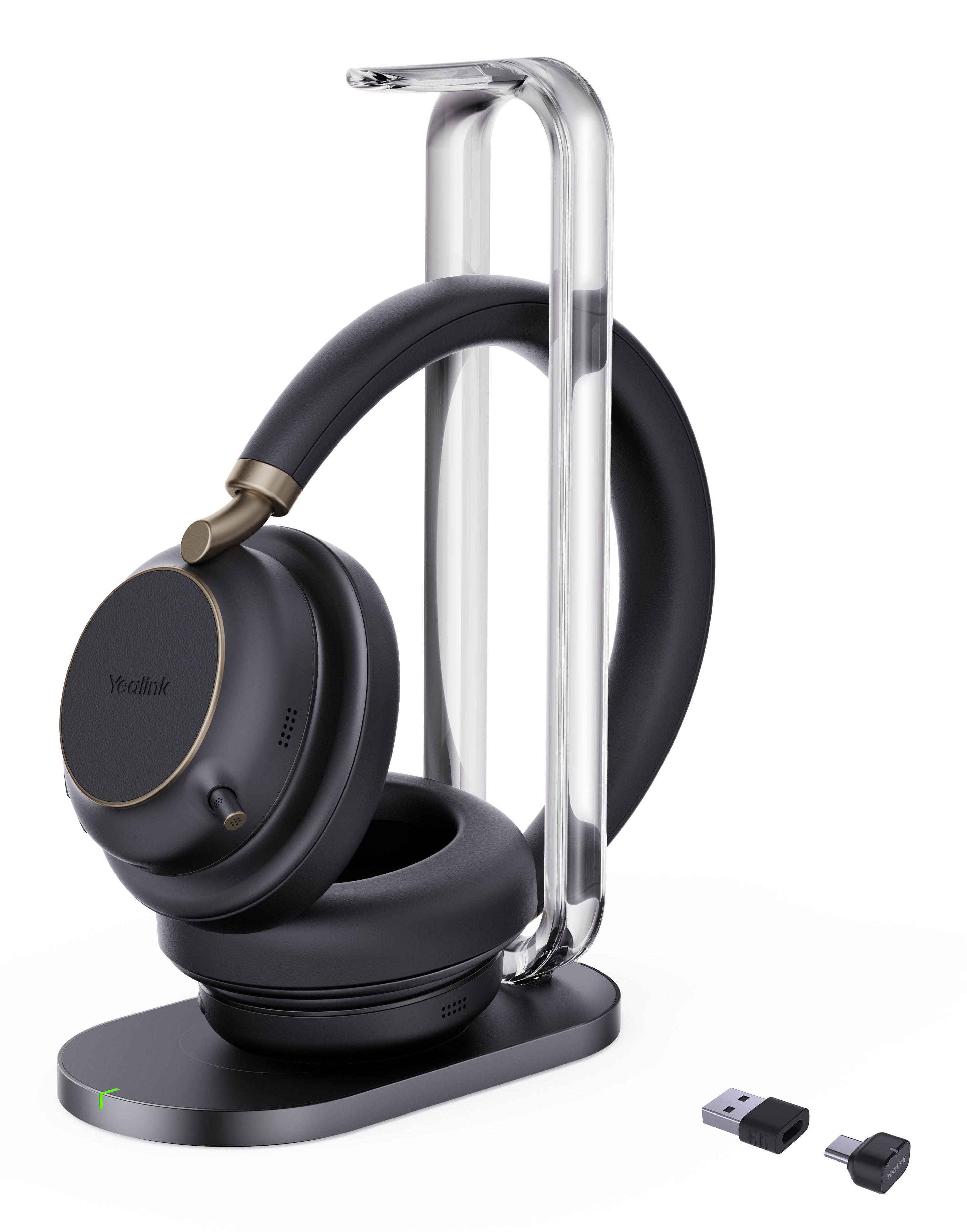 Auscultadores YEALINK BH76 Plus Teams (Binaural - Sem fios - Supra-aural - Prateado)