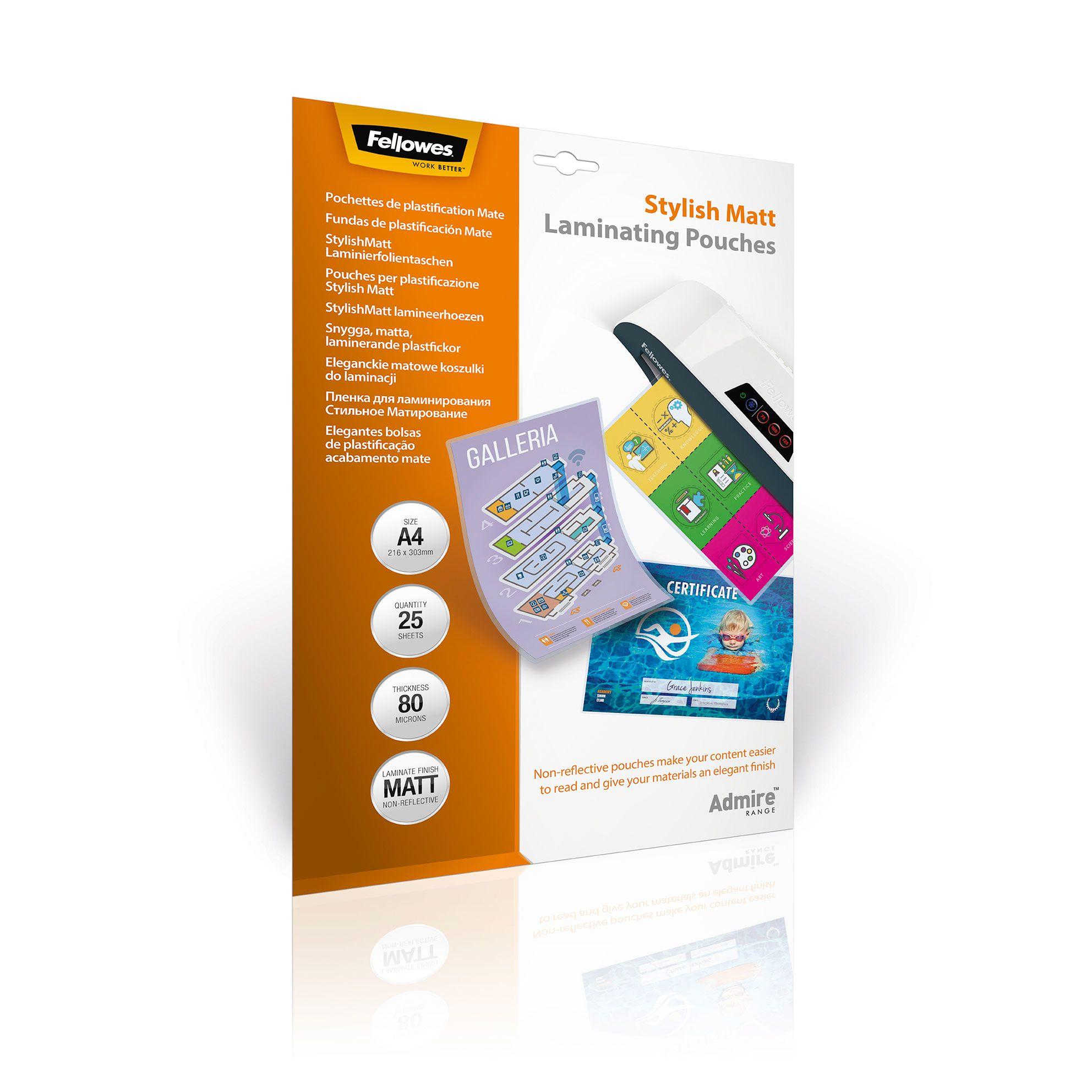 Bolsa para Plastificar FELLOWES 5602101 (A4 - 25 unidades)
