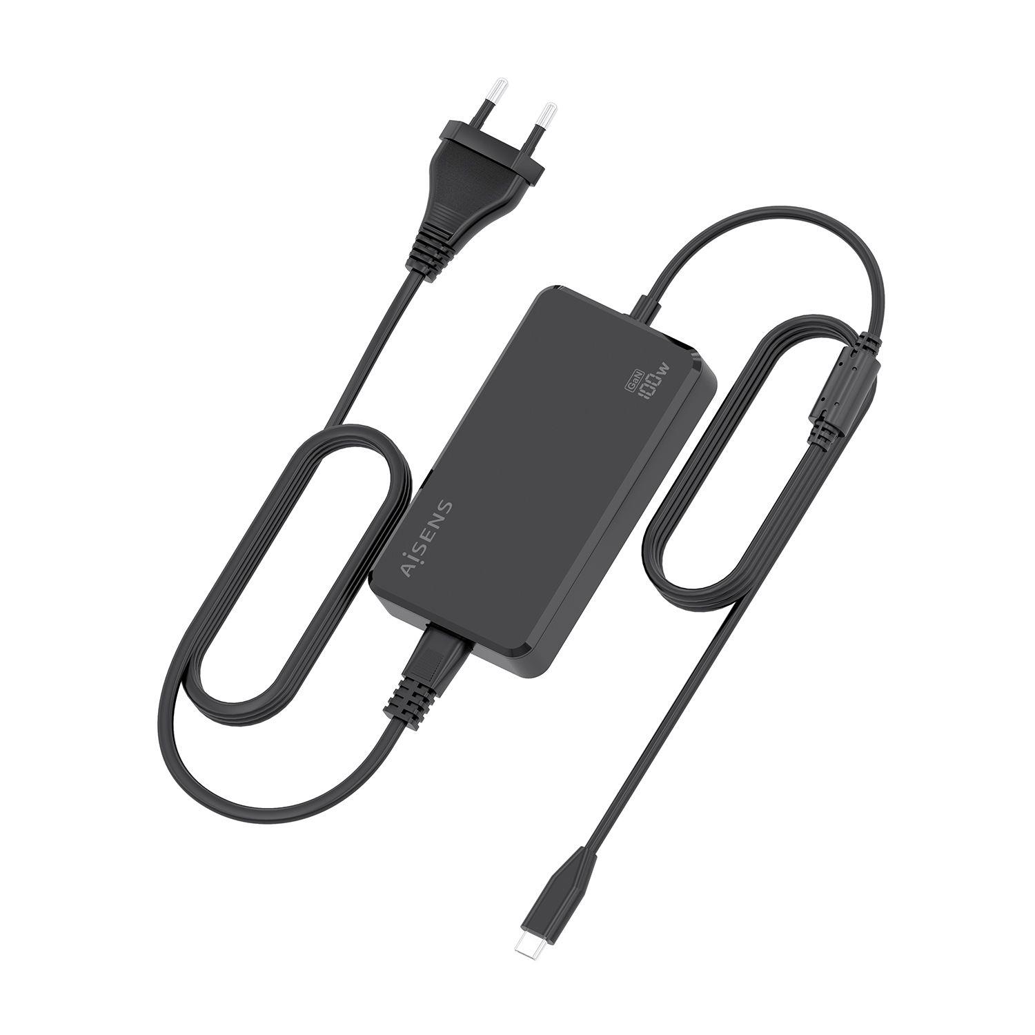 Carregador de Portátil AISENS ASCH-1PD100D070-BK (100 W - AC, DC - Preto), miniatura 3
