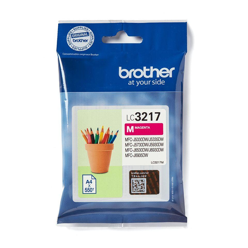 Tinteiro BROTHER LC3217M (550 páginas - Magenta)