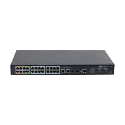Switch Gerido DAHUA DH-LR2226-24ET-360-V2 (Gigabit Ethernet - 0,34 MB - 8,8 Gbit/s - Preto)