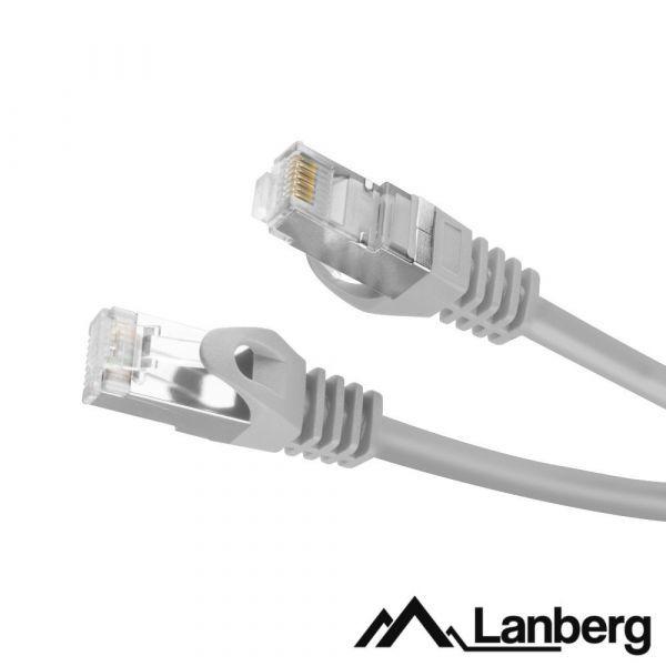 Cabo de Rede LANBERG PCF6-10CC-0050-S (0,5 m - Cat6 - RJ-45 - Cinzento), miniatura 2