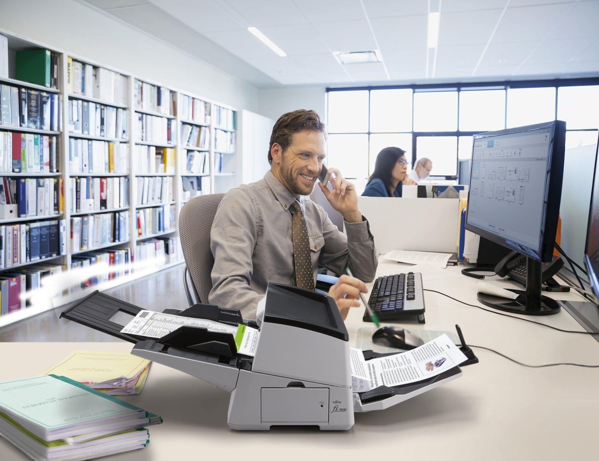 Scanner de Produção RICOH FI-7600 (AC, USB - Preto e Branco) — miniatura 5