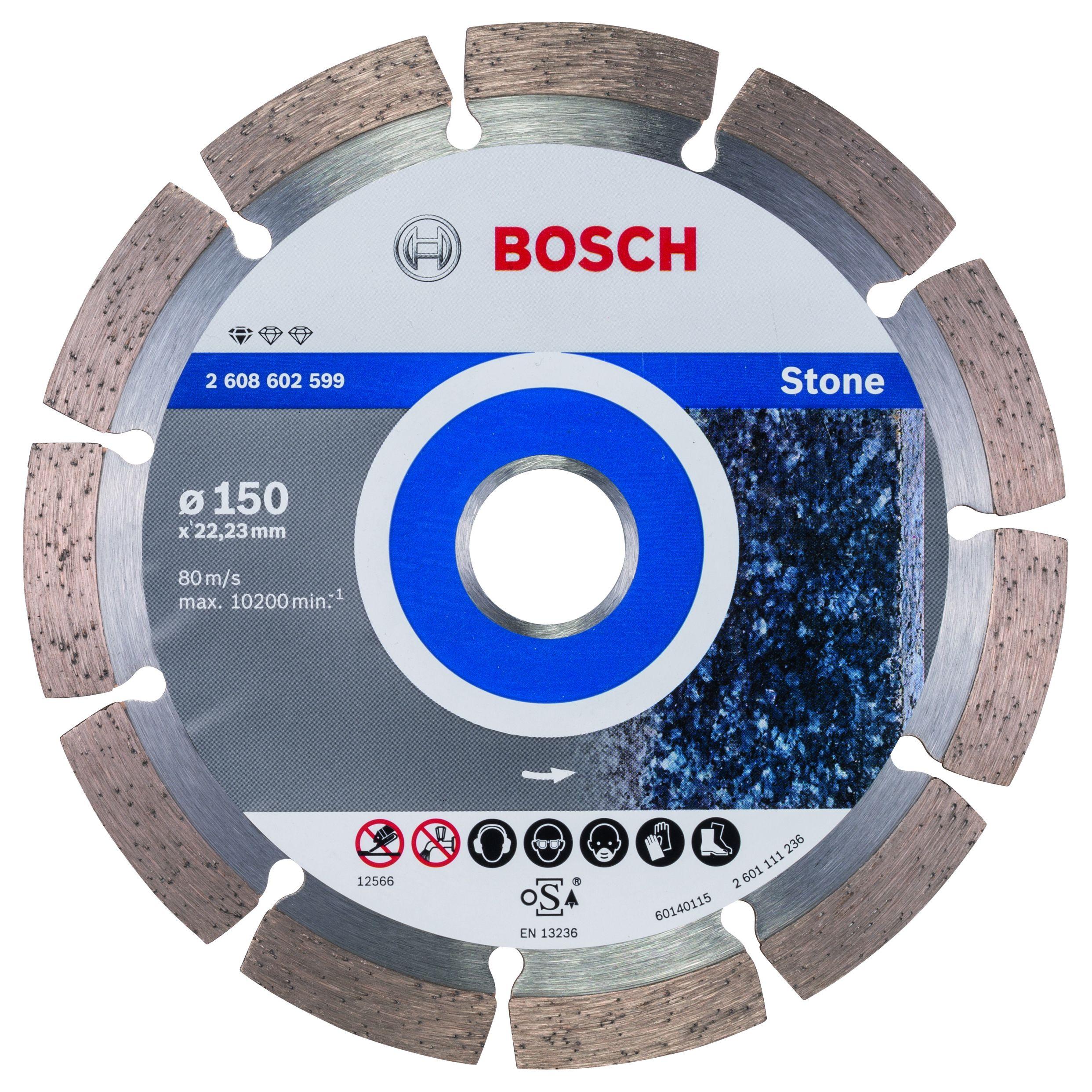 Disco de Corte Diamantado BOSCH Standard for Stone (150 mm - Furo 22,23 mm), miniatura 2