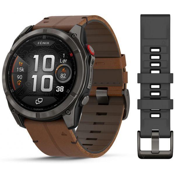 Relógio GPS Multidesportivo GARMIN fēnix 8 Pro (Redondo - Android, iOS - AMOLED - Cinzento/Titânio) — miniatura 2