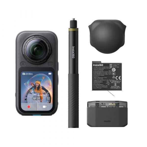 Câmara de Ação 360° INSTA360 X6 Essentials Bundle (27–30 W - Preto) — miniatura 2