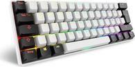 Teclado SHARKOON Skiller SGK50 S4 Gen2 (Alemão - Gateron Yellow - 60% - Branco)