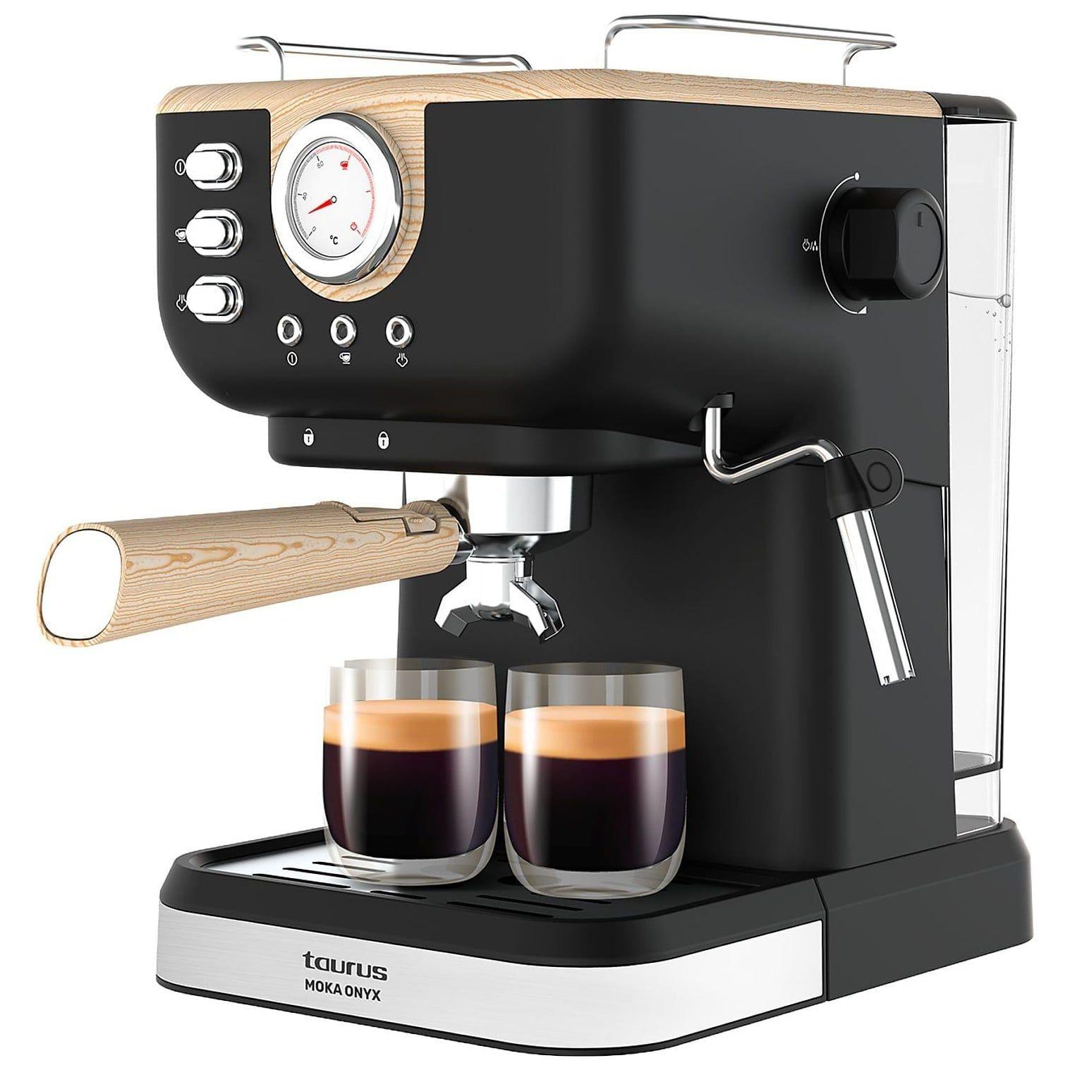 Máquina de Café Expresso Manual TAURUS MOKA ONYX 20B BAROMETRO (20 bar)