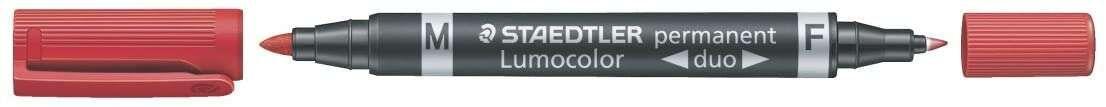 Marcador Permanente STAEDTLER Lumocolor Duo 348-2 (Vermelho)