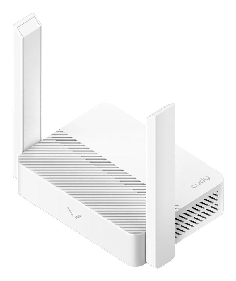Router Sem Fios CUDY WR300 (Wi-Fi 4 - 300 Mbit/s - Banda única, 2,4 GHz - Branco) — miniatura 2