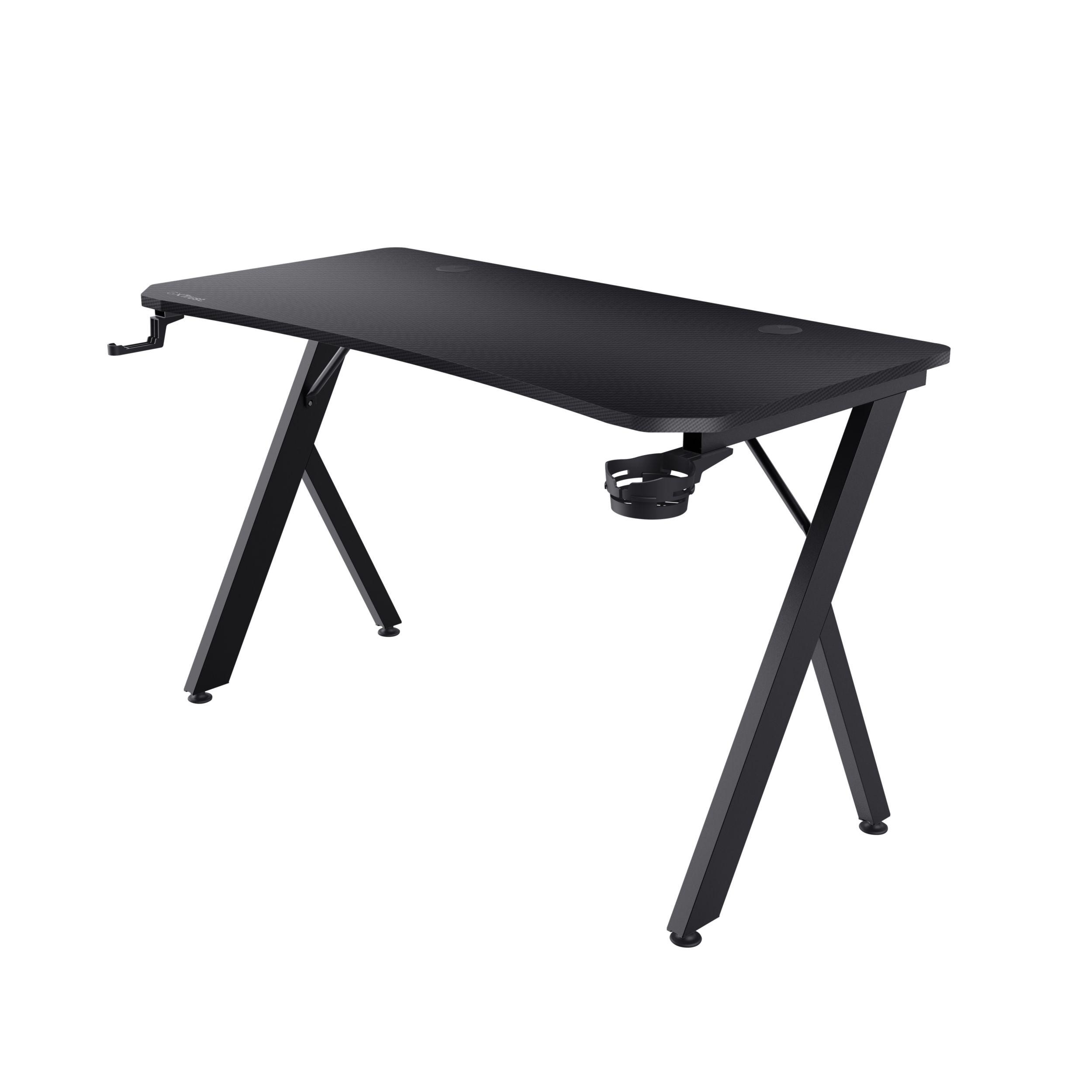 Secretária Gaming TRUST GXT 700 Omnius (Preto)