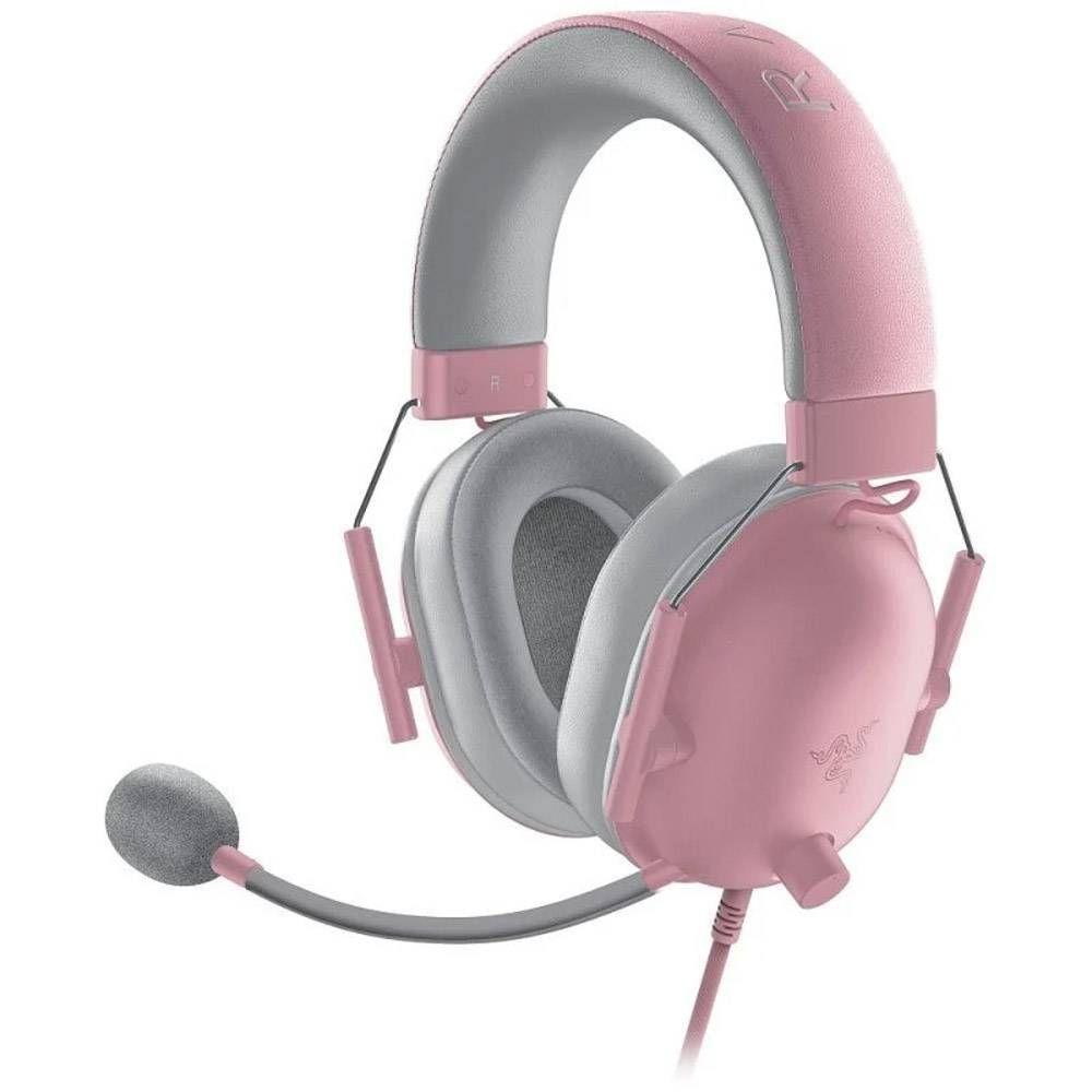 Headset Gaming RAZER BlackShark V2 X Quartz (Binaural - Com fios - Circum-aural - Rosa) — miniatura 2