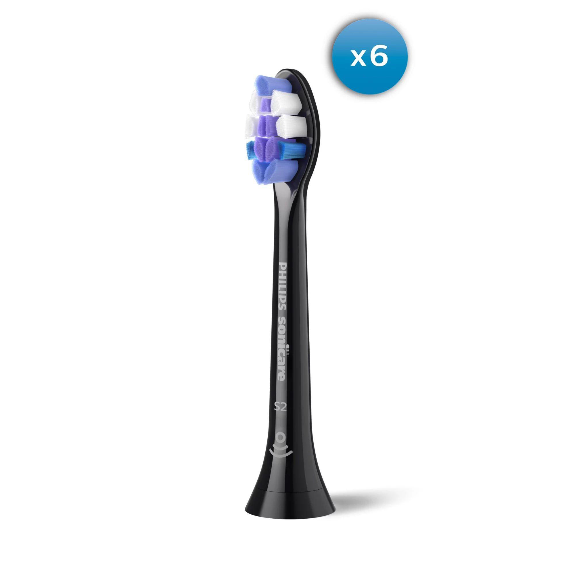 Cabeças de Substituição para Escova de Dentes PHILIPS HX6056/88 (Preto)
