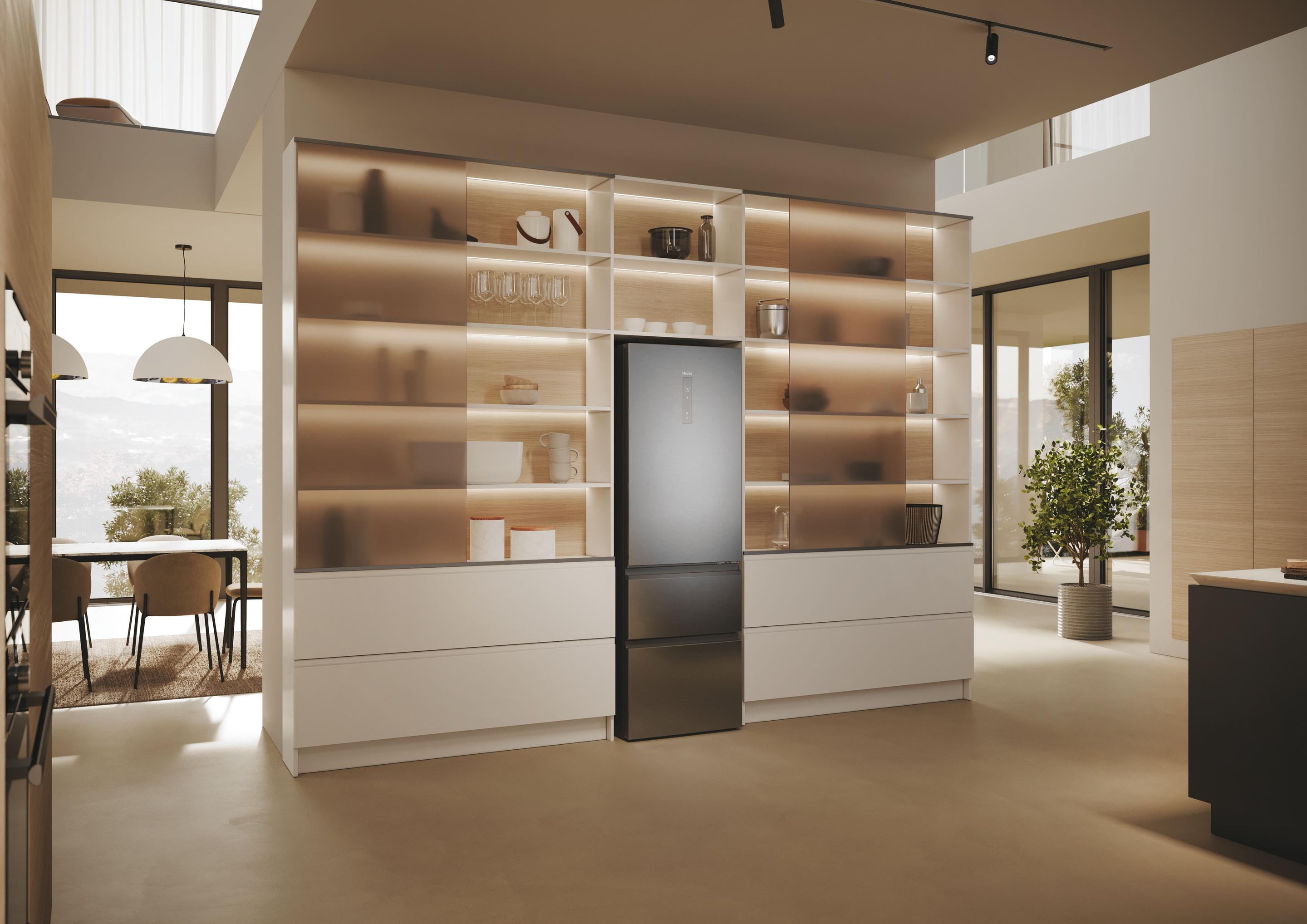 Frigorífico Combinado Independente HAIER HTW5618CNMG (360 l - hOn - 185x59,5x66,7 cm - Prateado) — miniatura 13