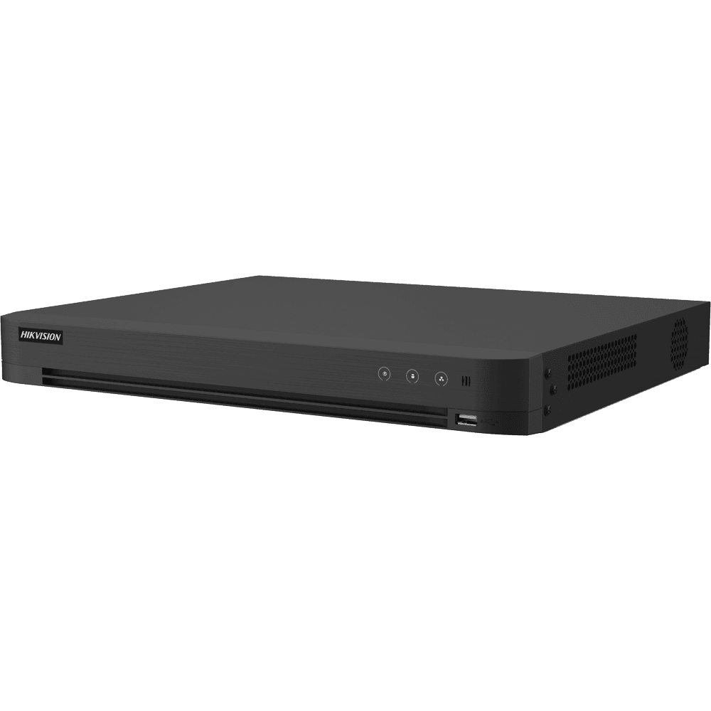 Gravador DVR 5 em 1 HIKVISION iDS-7208HUHI-M2/XT/4A+8/4ALM (8 canais - 8 MP - Preto)