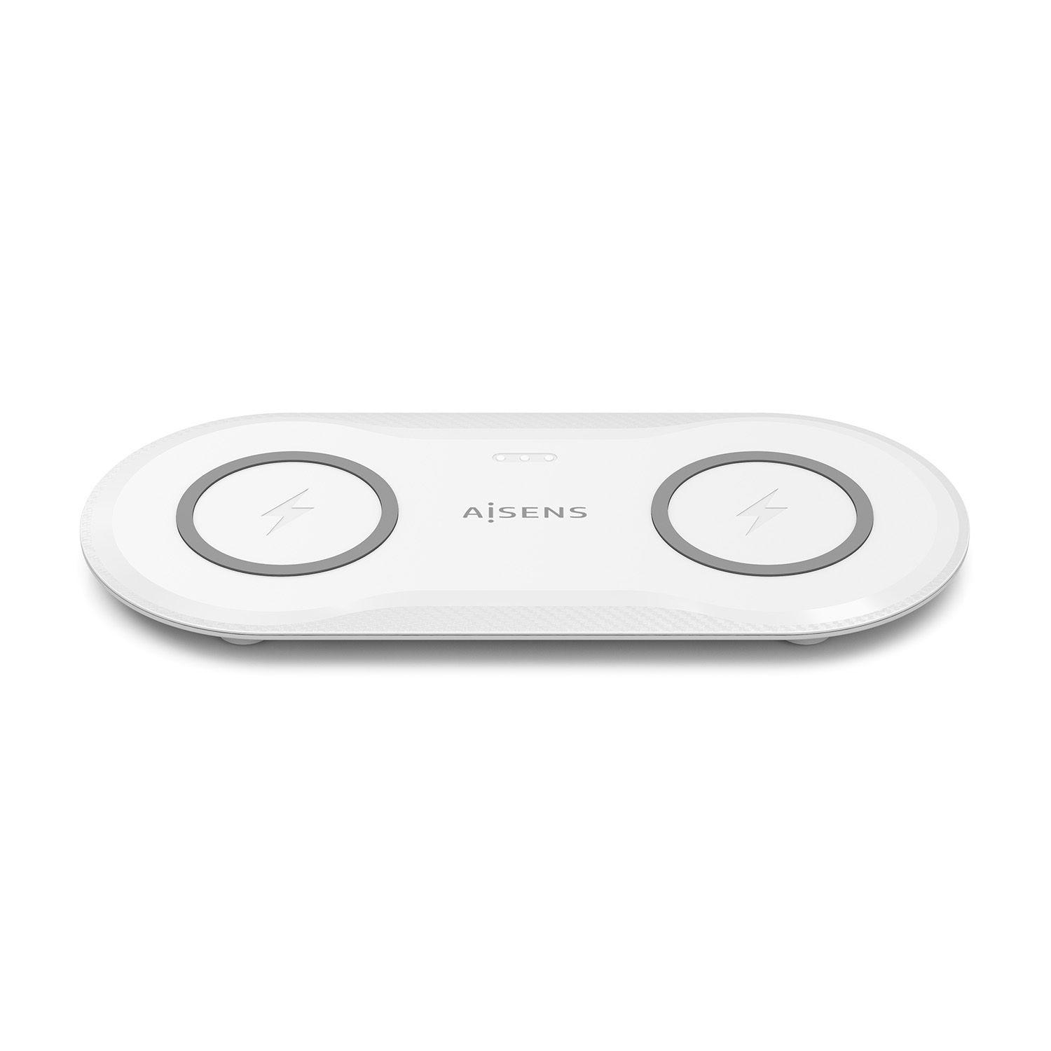 Carregador Sem Fios AISENS ASCH-15W2WC059-W (Auscultadores, Smartphone - Qi - Branco), miniatura 2