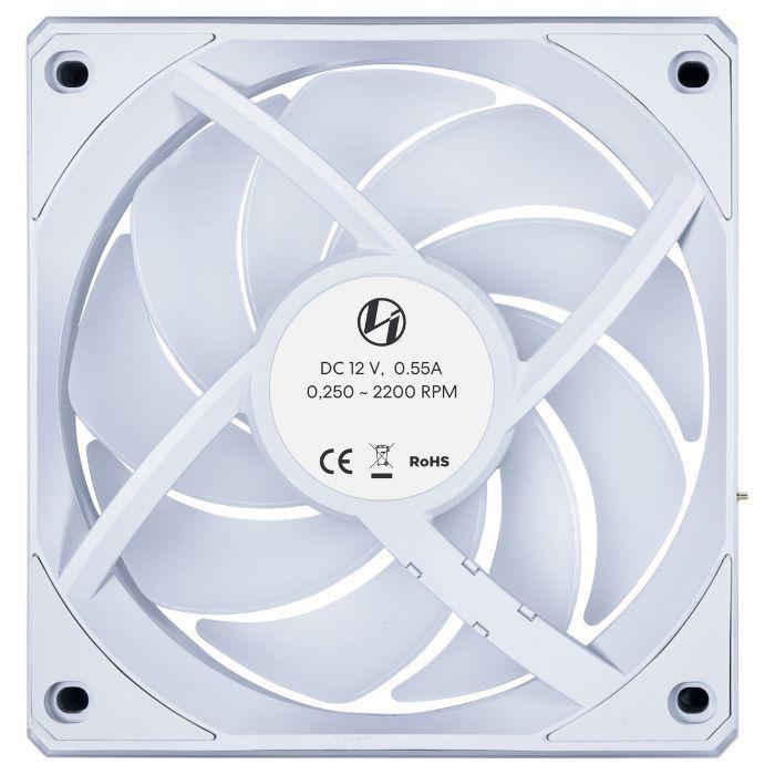 Pack de 3 Ventoinhas LIAN LI UNI FAN CL120 Wireless RGB PWM 12CL1W3W (RGB - Branco) — miniatura 3