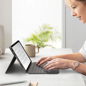 Teclado LOGITECH Folio Touch (Alemão - Smart Connector - Sem fios - Cinzento), miniatura 4