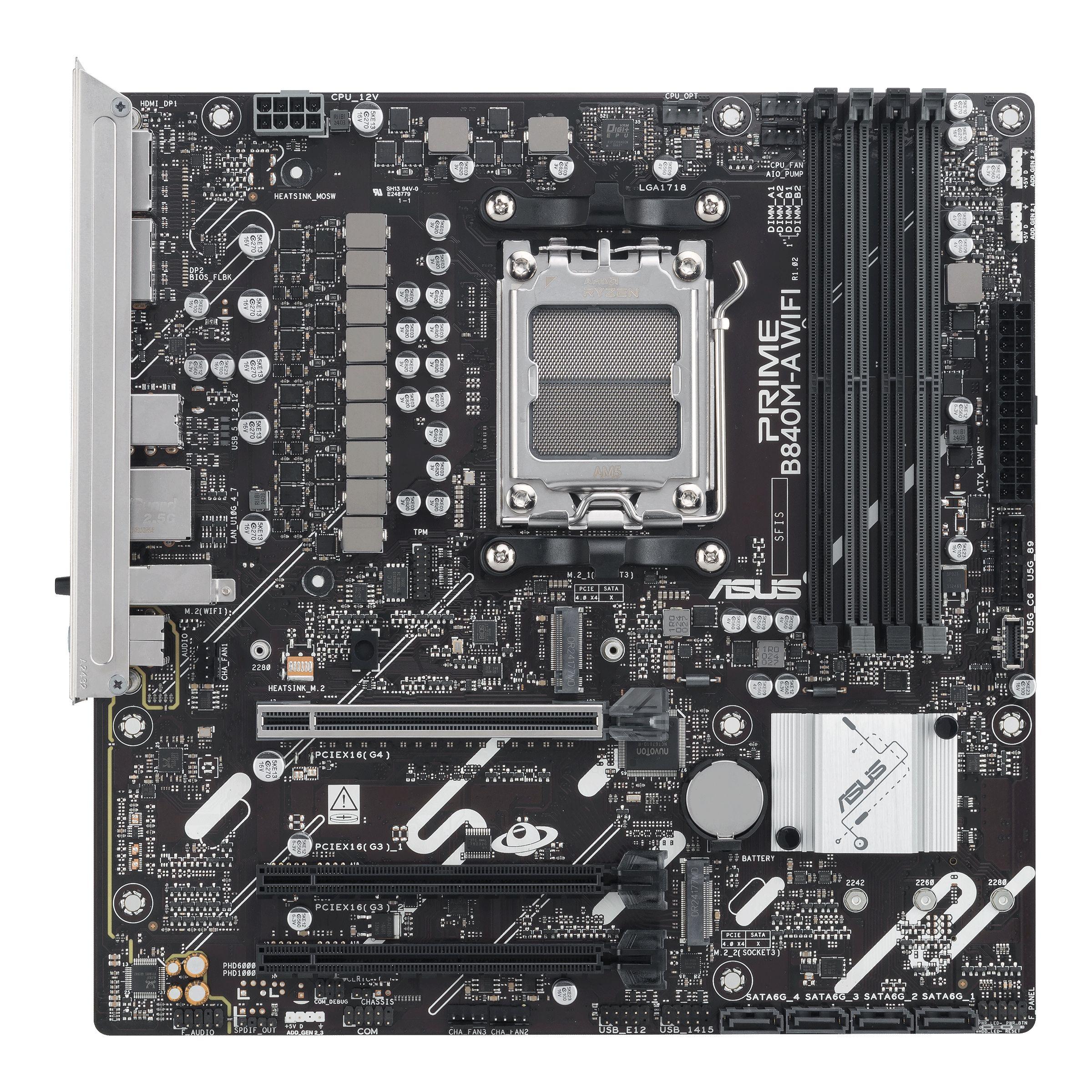 Motherboard ASUS PRIME B840M-A WIFI (AM5 - micro ATX - Duplo canal) — miniatura 7