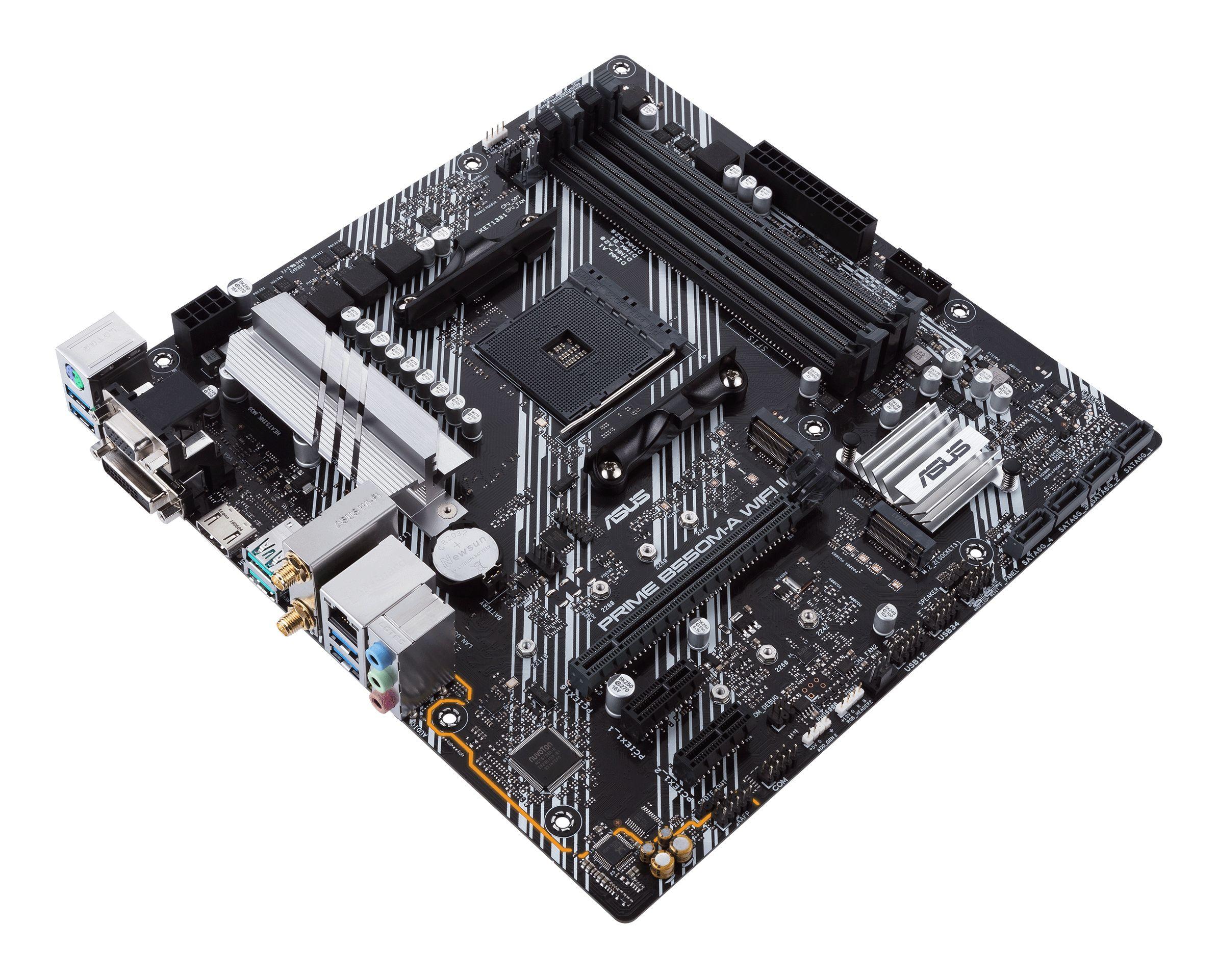 Motherboard ASUS PRIME B550M-A WIFI II (AM4 - micro-ATX - Duplo canal - Multicor) — miniatura 6