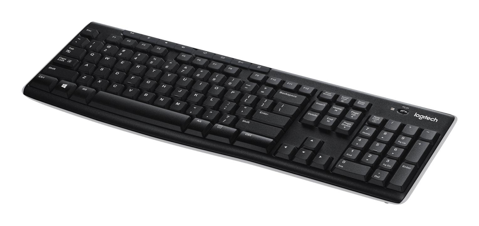 Teclado LOGITECH K270 (Holandês - Tamanho completo - RF Wireless - Preto) — miniatura 5